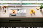 Кухонная мойка Alveus Elegant 30 LEI 90 FI 810x510 1126349 Перфорированная сталь нержавеющая сталь встраиваемый