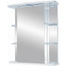 Зеркальный шкаф Misty Магнолия 55 L Э-Маг04055-01СвЛ с подсветкой Белый