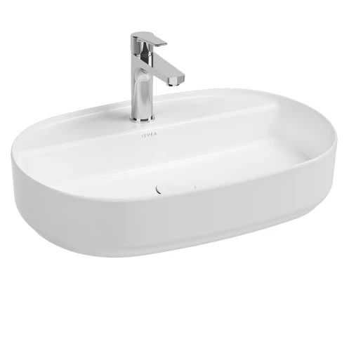 Раковина накладная Isvea Infinity 60 10NF65060-2L цвет Белый матовый