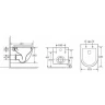 Унитаз с инсталляцией Owl 1975 Vind Cirkel-H OWLT190305 + Grohe Rapid SL 38721001 с сиденьем Микролифт и клавишей смыва Хром