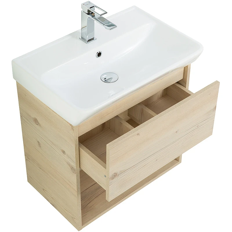 Тумба под раковину BelBagno Neon 60 NEON-600-1C-SO-PB подвесная Pino Bianco МДФ / ЛДСП