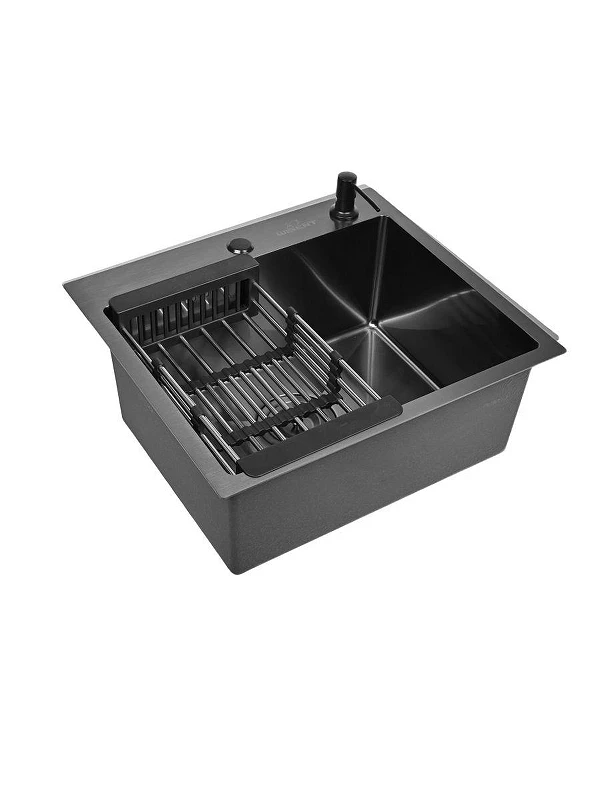 Кухонная мойка Wisent 50 WS35044B/W02-114B/W405B/W302644B цвет Графит