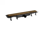 Душевой лоток PlastBrno DESIGN 4 81 SZH9750 с решеткой цвет Матовое золото