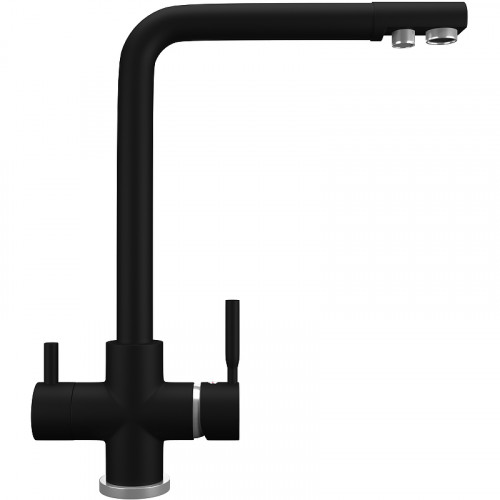 Смеситель для кухни Ulgran Quartz UQ-016-07 Уголь латунь