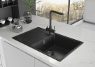 Смеситель для кухни Ulgran Quartz UQ-016-07 Уголь латунь