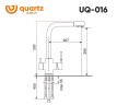 Смеситель для кухни Ulgran Quartz UQ-016-07 Уголь латунь