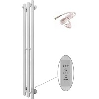 Электрический полотенцесушитель Маргроид Inaro профильный 1200x120 Inaro3v-12012-1081-9016R правый Белый матовый нержавеющая сталь