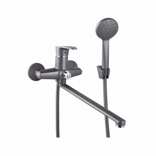 Смеситель для ванны Plstart PL2205-17 универсальный цвет Графит