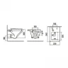 Комплект унитаза с инсталляцией WeltWasser AMBERG 506 + HOFBACH 041 GL-WT + AMBERG RD-WT 10000011660 цвет Белый глянцевый с сиденьем Микролифт и клавишей смыва цвет Белый