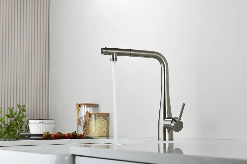 Смеситель для кухни AQUAme Cucina AQM9902BN цвет Никель шлифованный