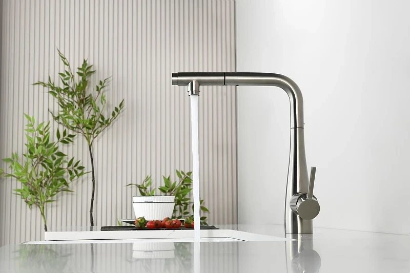 Смеситель для кухни AQUAme Cucina AQM9902BN цвет Никель шлифованный