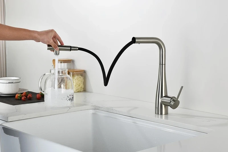 Смеситель для кухни AQUAme Cucina AQM9902BN цвет Никель шлифованный