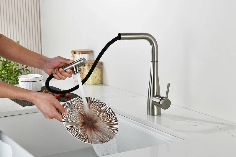 Смеситель для кухни AQUAme Cucina AQM9902BN цвет Никель шлифованный