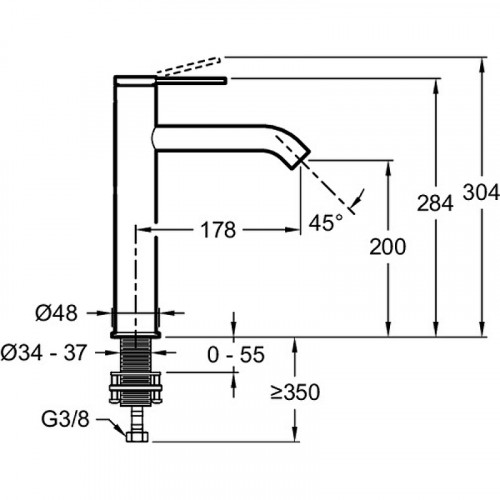 Смеситель для раковины Jacob Delafon Grands Boulevards E77959-4AND-2MB Матовая латунь латунь