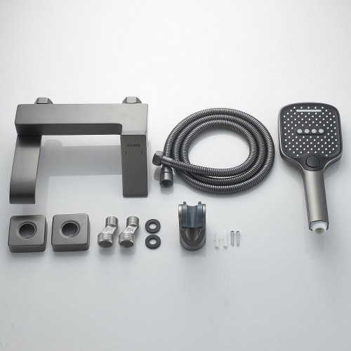 Смеситель для ванны Shevanik S4002T цвет Оружейная сталь