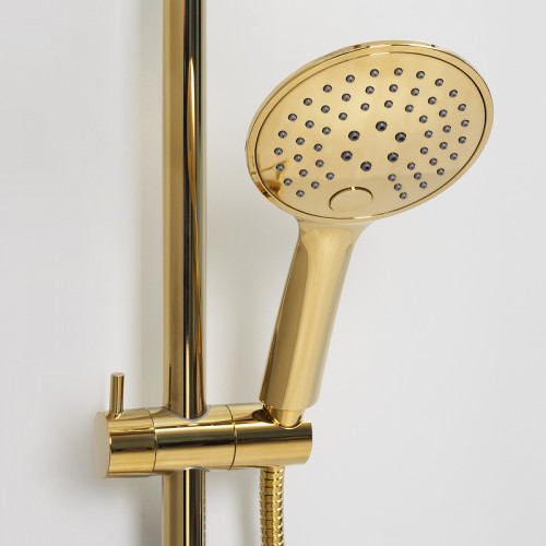 Душевая система WasserKRAFT A171.261.207.PG Золото глянцевое латунь на стену