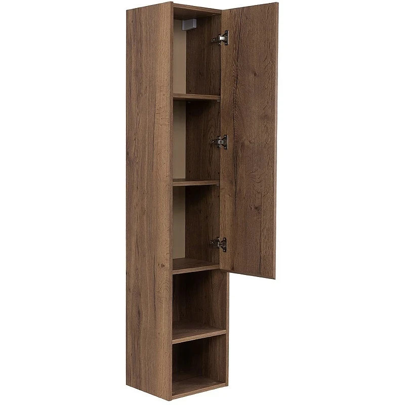 Шкаф пенал BelBagno Kraft 33 R KRAFT-1600-1A-SC-RT-R подвесной Rovere Tabacco МДФ / ЛДСП