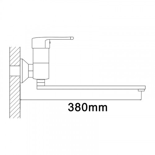 Смеситель для ванны Shevanik S5622 универсальный цвет Хром