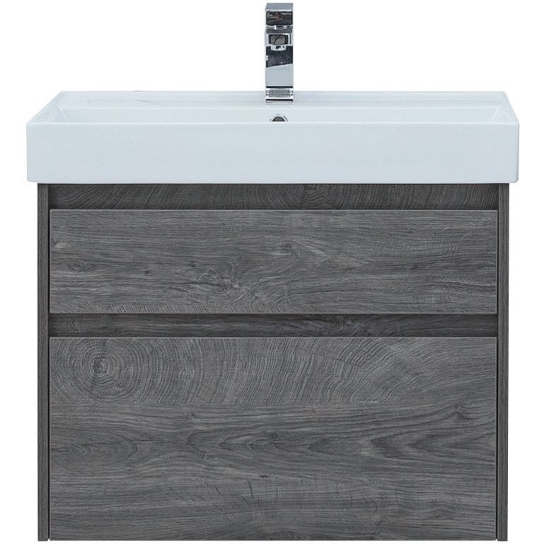 Тумба под раковину Aquanet Nova Lite 75 242273 подвесная Дуб рошелье МДФ / ЛДСП