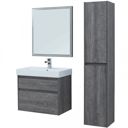 Тумба под раковину Aquanet Nova Lite 75 242273 подвесная Дуб рошелье МДФ / ЛДСП