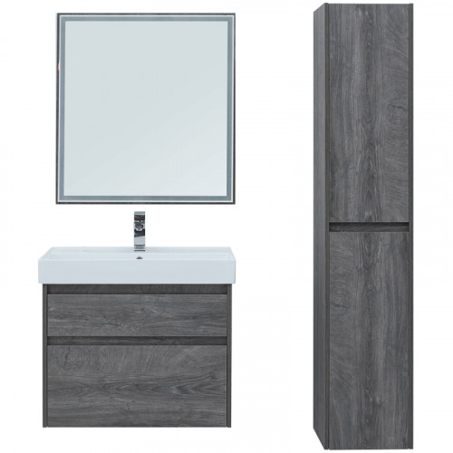 Тумба под раковину Aquanet Nova Lite 75 242273 подвесная Дуб рошелье МДФ / ЛДСП