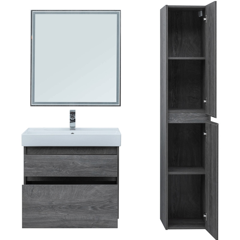 Тумба под раковину Aquanet Nova Lite 75 242273 подвесная Дуб рошелье МДФ / ЛДСП