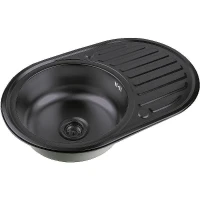 Кухонная мойка ZorG PVD Grafit 77 SZR 7750 GRAFIT Графит