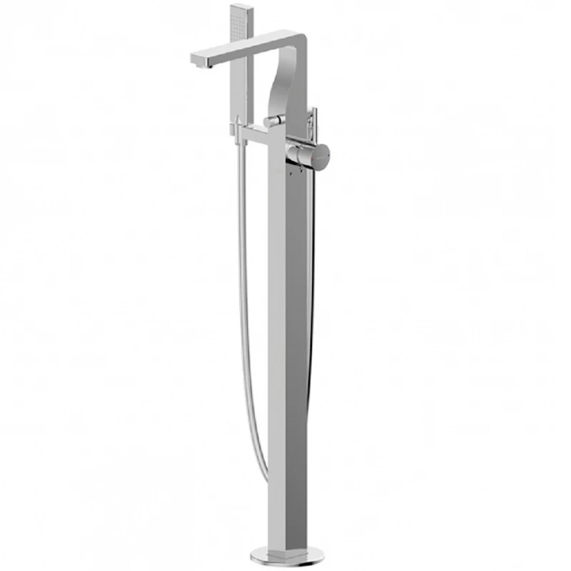 Смеситель для ванны Bravat Arc F66061C-B3-ENG напольный Хром латунь на пол