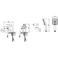 Смеситель на борт ванны Lemark Unit LM4515C Хром латунь