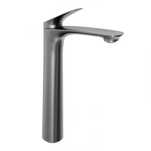 Смеситель для раковины Abelsberg Perfecta INF60102GM цвет Космическая сталь