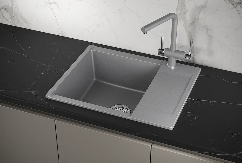 Кухонная мойка Granula Estetica 62 6202 цвет Алюминиум
