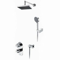 Душевая система WasserKRAFT Berkel A16028 Thermo с термостатом Хром латунь встраиваемый