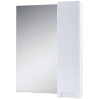 Зеркало со шкафом Bellezza Пегас 60 R 4610409001018 Белое МДФ / ЛДСП, стекло