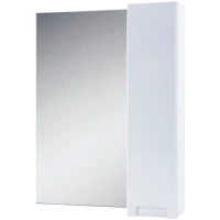 Зеркало со шкафом Bellezza Пегас 60 R 4610409001018 Белое МДФ / ЛДСП, стекло