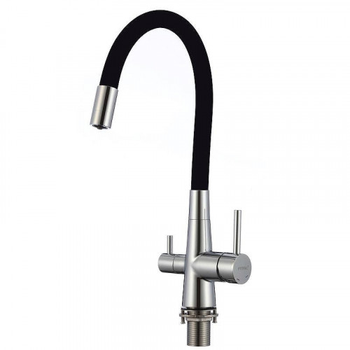 Смеситель для кухни Fmark FS1062-A01 цвет Хром Черный