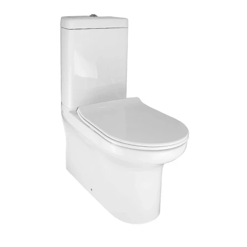 Унитаз-компакт Creo Ceramique Archi AR1002R+RE1001T/AR1001T+AR1003 цвет Белый с бачком и сиденьем Микролифт
