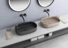 Раковина накладная Isvea Infinity 55 10NF65055-2N Черная матовая