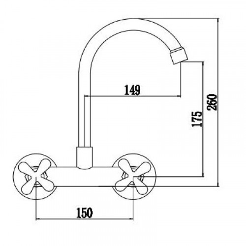 Смеситель для кухни Fmark FS8513 цвет Сатин