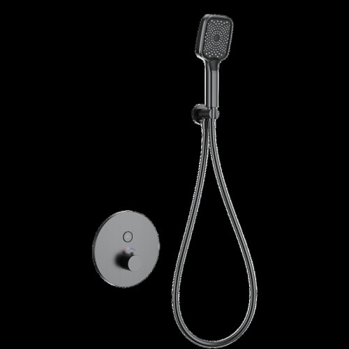 Смеситель для душа Wonzon & Woghand WW-D1017-A-BGG с термостатом цвет Темный графит