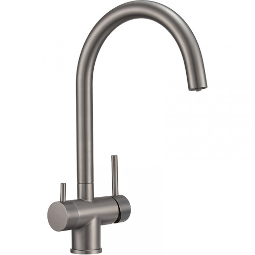 Смеситель для кухни Milacio Ultra MCU.554.GM Вороненая сталь нержавеющая сталь
