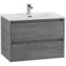 Тумба под раковину BelBagno Kraft 70 KRAFT-700-2C-SO-CG подвесная Cemento Grigio МДФ / ЛДСП