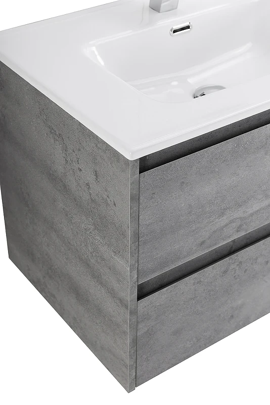 Тумба под раковину BelBagno Kraft 70 KRAFT-700-2C-SO-CG подвесная Cemento Grigio МДФ / ЛДСП