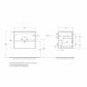 Тумба под раковину BelBagno Kraft 70 KRAFT-700-2C-SO-CG подвесная Cemento Grigio МДФ / ЛДСП