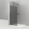 Душевая перегородка Cezares Liberta 120 LIBERTA-L-1-120-GR-Cr профиль Хром стекло серое