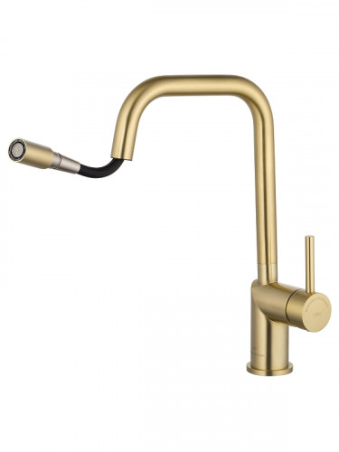 Смеситель для кухни Wonzon &amp; Woghand WW-6018-BG цвет Брашированное золото