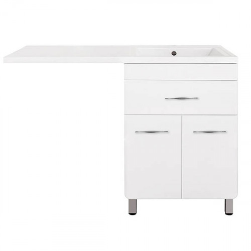 Тумба под раковину Style Line ВаЛеРо 120 Люкс Plus Белая МДФ / ЛДСП
