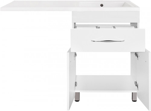 Тумба под раковину Style Line ВаЛеРо 120 Люкс Plus Белая МДФ / ЛДСП
