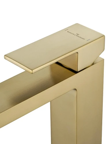 Смеситель для раковины Wonzon & Woghand Cube WW-88139016-BG цвет Брашированное золото