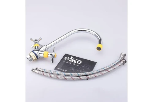 Смеситель для кухни Ekko E49118-9 цвет Хром Желтый