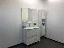 Зеркало со шкафом Comforty Верона 90 00004136714 Дуб белый МДФ / ЛДСП, стекло
